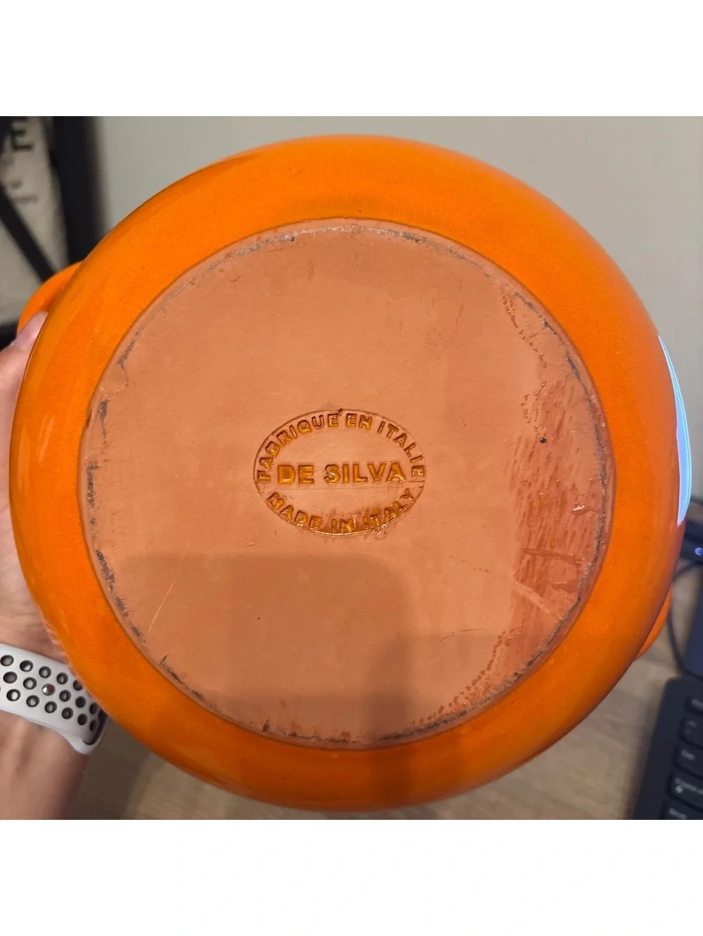 De Silva Terracotta 8” casserole dish w/ lid Made in Italy